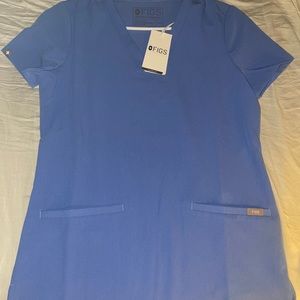 Figs scrubs joggers(xs) top (xxs) ceil blue